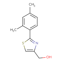 Chemical structure of [2-(2,4-dimethylphenyl)-1,3-thiazol-4-yl]methanol - CSSB00020833272