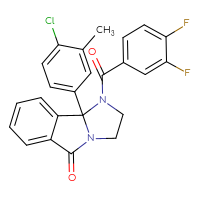 Chemical structure of 9b-(4-chloro-3-methylphenyl)-1-(3,4-difluorobenzoyl)-1H,2H,3H,5H,9bH-imidazo[2,1-a]isoindol-5-one - CSSB00161188474