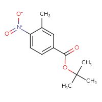 Chemical structure of tert-butyl 3-methyl-4-nitrobenzoate - CSSB00000265943