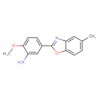 Chemical structure of 2-methoxy-5-(5-methyl-1,3-benzoxazol-2-yl)aniline - CSSB00049694783