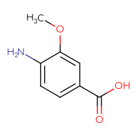 Chemical structure of 4-amino-3-methoxybenzoic acid - CSSB00011217887
