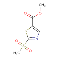 Chemical structure of methyl 2-methanesulfonyl-1,3-thiazole-5-carboxylate - CSSB00050143357