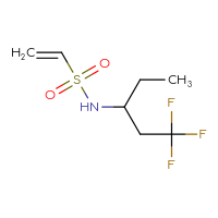 Chemical structure of N-(1,1,1-trifluoropentan-3-yl)ethene-1-sulfonamide - CSMB09895257533