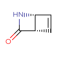 Chemical structure of (1R,4S)-2-azabicyclo[2.2.0]hex-5-en-3-one - CSSB00015476504