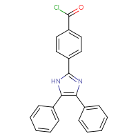 Chemical structure of 4-(4,5-diphenyl-1H-imidazol-2-yl)benzoyl chloride - CSSB00016998861