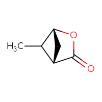 Chemical structure of (1R,4S)-5-methyl-2-oxabicyclo[2.1.1]hexan-3-one - CSSB20591804276
