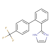 Chemical structure of 2-[4'-(trifluoromethyl)-[1,1'-biphenyl]-2-yl]-1H-imidazole - CSSB06589896115