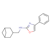 Chemical structure of N-({bicyclo[3.1.1]heptan-3-yl}methyl)-4-phenyl-1,3-oxazol-2-amine - CSSB15210556363