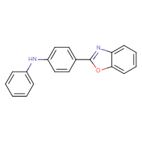 Chemical structure of 4-(1,3-benzoxazol-2-yl)-N-phenylaniline - CSSB06256037578