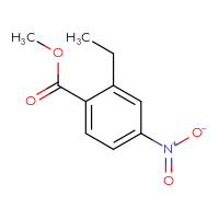 Chemical structure of methyl 2-ethyl-4-nitrobenzoate - CSSB01216593847