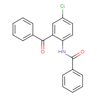 Chemical structure of N-(2-benzoyl-4-chlorophenyl)benzamide - CSSB00025738452