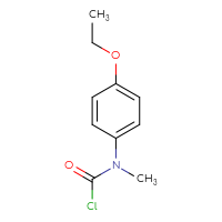 Chemical structure of N-(4-ethoxyphenyl)-N-methylcarbamoyl chloride - CSSB00032522069