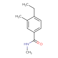 Chemical structure of 4-ethyl-N,3-dimethylbenzamide - CSSB06364039659