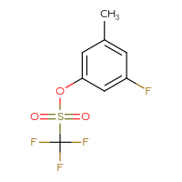 Chemical structure of 3-fluoro-5-methylphenyl trifluoromethanesulfonate - CSSB00010870340