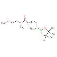 Chemical structure of N-(2-methoxyethyl)-N-methyl-4-(4,4,5,5-tetramethyl-1,3,2-dioxaborolan-2-yl)benzamide - CSSB02522297407