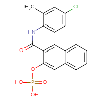Chemical structure of ({3-[(4-chloro-2-methylphenyl)carbamoyl]naphthalen-2-yl}oxy)phosphonic acid - CSSB00000044321