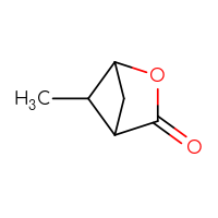 Chemical structure of 5-methyl-2-oxabicyclo[2.1.1]hexan-3-one - CSSB20504682832