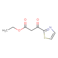 Chemical structure of ethyl 3-oxo-3-(1,3-thiazol-2-yl)propanoate - CSSB00011997063