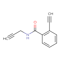 Chemical structure of 2-ethynyl-N-(prop-2-yn-1-yl)benzamide - CSSB06471706992