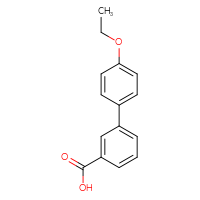 Chemical structure of 4'-ethoxy-[1,1'-biphenyl]-3-carboxylic acid - CSSB00007843955