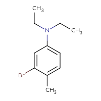 Chemical structure of 3-bromo-N,N-diethyl-4-methylaniline - CSSB00012352867
