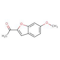 Chemical structure of 1-(6-methoxy-1-benzofuran-2-yl)ethan-1-one - CSSB00011440019