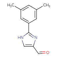 Chemical structure of 2-(3,5-dimethylphenyl)-1H-imidazole-4-carbaldehyde - CSSB00010184445