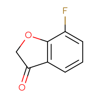 Chemical structure of 7-fluoro-2,3-dihydro-1-benzofuran-3-one - CSSB00011230589