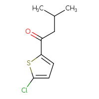 Chemical structure of 1-(5-chlorothiophen-2-yl)-3-methylbutan-1-one - CSSB00011268151