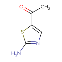 Chemical structure of 1-(2-amino-1,3-thiazol-5-yl)ethan-1-one - CSSB00000705366