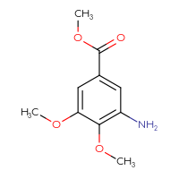 Chemical structure of methyl 3-amino-4,5-dimethoxybenzoate - CSSB00000760399