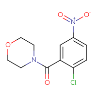 Chemical structure of 4-(2-chloro-5-nitrobenzoyl)morpholine - CSSB00000383442