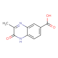 Chemical structure of 3-methyl-2-oxo-1,2-dihydroquinoxaline-6-carboxylic acid - CSSB00010427941