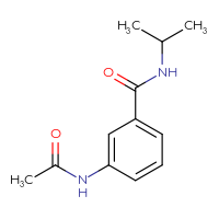 Chemical structure of 3-acetamido-N-(propan-2-yl)benzamide - CSSB00000251782