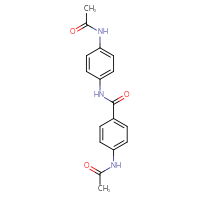 Chemical structure of 4-acetamido-N-(4-acetamidophenyl)benzamide - CSSB00027983382
