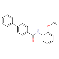Chemical structure of N-(2-methoxyphenyl)-[1,1'-biphenyl]-4-carboxamide - CSSB00026301914