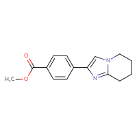 Chemical structure of methyl 4-{5H,6H,7H,8H-imidazo[1,2-a]pyridin-2-yl}benzoate - CSSB00103796124