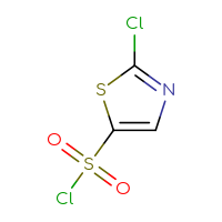 Chemical structure of 2-chloro-1,3-thiazole-5-sulfonyl chloride - CSSB00000736453