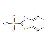 Chemical structure of 2-methanesulfonyl-1,3-benzothiazole - CSSB00000233492