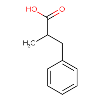 Chemical structure of 2-methyl-3-phenylpropanoic acid - CSSB00000754839