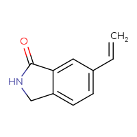 Chemical structure of 6-ethenyl-2,3-dihydro-1H-isoindol-1-one - CSSB02277008695