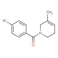 Chemical structure of 1-(4-bromobenzoyl)-5-methyl-1,2,3,6-tetrahydropyridine - CSSB00014470557