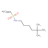 Chemical structure of N-(5,5-dimethylhexyl)ethene-1-sulfonamide - CSMB06630644097
