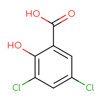 Chemical structure of 3,5-dichloro-2-hydroxybenzoic acid - CSSB00000215963