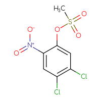Chemical structure of 4,5-dichloro-2-nitrophenyl methanesulfonate - CSSB00153818545