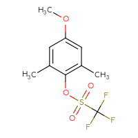 Chemical structure of 4-methoxy-2,6-dimethylphenyl trifluoromethanesulfonate - CSSB20789387355