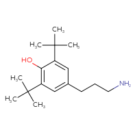 Chemical structure of 4-(3-aminopropyl)-2,6-di-tert-butylphenol - CSSB00025716034