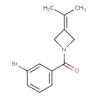 Chemical structure of 1-(3-bromobenzoyl)-3-(propan-2-ylidene)azetidine - CSSB14790989827