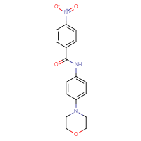 Chemical structure of N-[4-(morpholin-4-yl)phenyl]-4-nitrobenzamide - CSSB00105027771