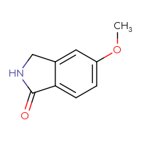 Chemical structure of 5-methoxy-2,3-dihydro-1H-isoindol-1-one - CSSB00000060820